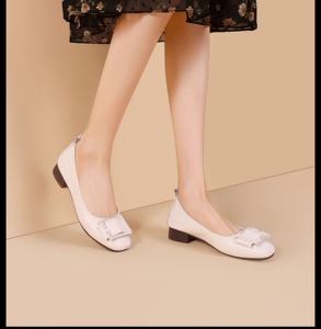 保罗骑士女单鞋2022新款真皮休闲舒适牛筋底软底软皮春秋皮鞋女鞋