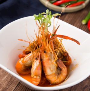 即食原味罗氏虾高邮产大头虾超大虾冷冻水产盒装750g