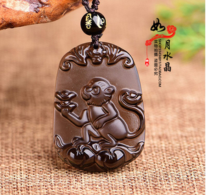 2022年生肖属猴吊坠属鼠吉祥物灵猴赐宝吊坠钥匙扣