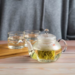 一屋窑高硼硅玻璃茶壶耐热高温加厚茶具花草茶壶泡茶器煮茶壶
