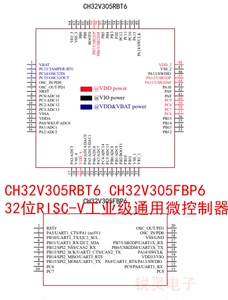 CH32V305RBT6 FBP6 CH32V303CBT6 RBT6 RCT6 VCT6 GBU6青稞RISC-V