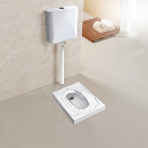 连体蹲便器水箱前排水带防臭s存水弯大便器蹲厕蹲坑ae5005b