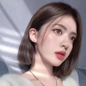 假发女短发圆脸可爱中分刘海短直发初恋少女学生bobo头自然全头套