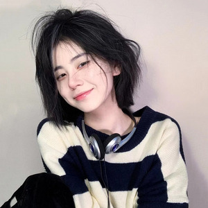 假发女短发自然中分刘海bobo头韩式减龄一刀切短直发气质全头套式
