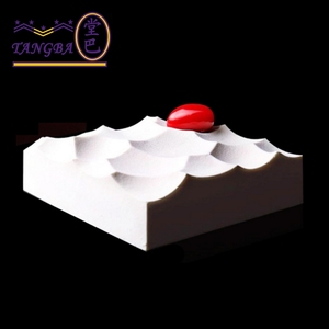 tangba堂巴 6寸正方形山丘慕斯硅胶模具 法式熔岩蛋糕模 烘焙模具