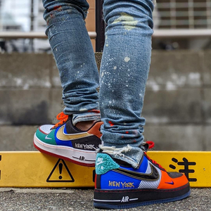 代购耐克nike air force 1 low nyc纽约城市配色鸳鸯涂鸦男板鞋
