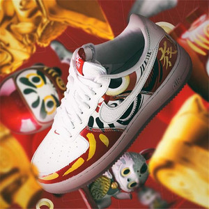 耐克nike air force 1 af1达摩不倒翁刮刮乐空军男板鞋dd9941-100