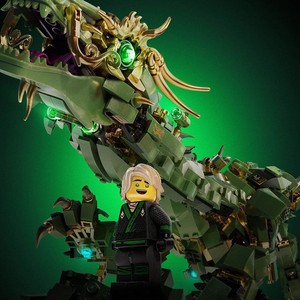 幻影忍者劳埃德飞天神龙四头龙飞龙机甲兼容乐高积木玩具70612