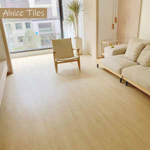 alnice艾伦仕瓷砖200x1200奶油色木纹砖原木色日式客厅卧室地板砖