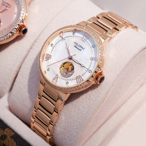 欧力派正品牌女表全自动机械表女士手表女简约气质防水2021年新款