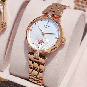 欧力派品牌女士手表女全自动机械表女简约气质小表盘时尚女表防水