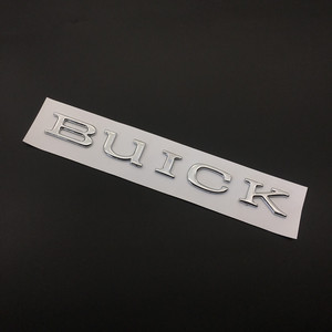 适用别克英朗君威君越gl8凯越buick英文标字母车标后备尾箱贴标志