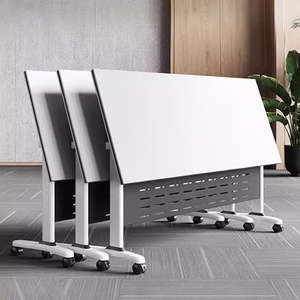 折叠培训桌可移动长条桌拼接会议桌简约办公桌多功能翻板培训桌