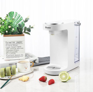 日本山崎即热式电热水壶饮水机家用台式小型开水瓶烧水壶迷你过滤