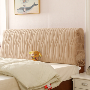 床头罩软包防尘防撞保护罩简约现代全包弧形通用2021新款床头套罩