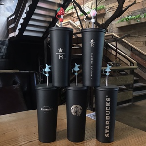 2022新款正品星巴克杯子吸管杯大容量车载杯男士水杯办公室桌面杯