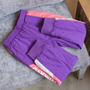 c219 女童紫色夹棉棉裤 保暖裤 颜色好看 110-150码