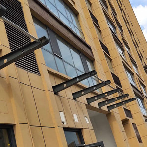 满焊雨棚钢梁玻璃雨搭牛腿支架th型钢结构房檐挑梁不锈钢幕墙爪件