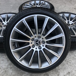 适用19寸奔驰cls原厂改装amg轮毂轮胎c级e级s级glc级车型升级轮毂