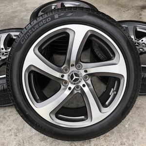 奔驰e300原厂改装轮毂18寸轮胎 风火轮毂升级e200 e220 e260 e450