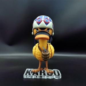 【約束】海贼王pop 卡鲁鸭 跑得快 手办底座透明亚克力地台