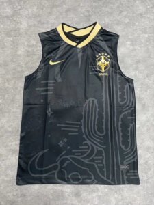 巴西背心训练服22-23国家队无袖热身运动服10号内马尔足球服泰版