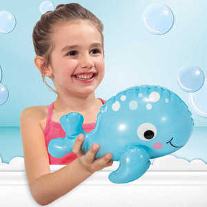 幼儿宝宝可爱动物洗澡充气小黄鸭玩具 儿童浴室水中玩耍漂浮小鱼