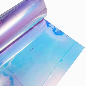镭射硬薄片 薄板 幻彩PVC透明  炫彩渐变膜 pet胶片 板材 可弯曲