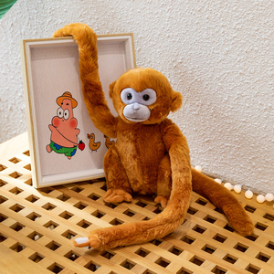 仿真可爱小猴子毛绒玩具金丝猴公仔玩偶摆件布娃娃儿童生日礼物
