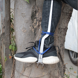 双尖直立爬树神器爬大树脚扎子防滑万能专用工具 安全型专业上树