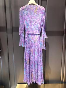 可可尼专柜正品19夏紫色连衣裙长裙39203B023004F原4999