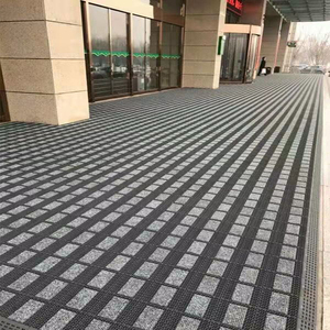 室外防水防晒地垫除尘垫大门口刮泥吸水脚垫塑料拼接门前防滑地毯