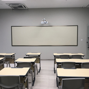 挂式哑光白板可投影不反光磁性教室米黄板教学培训书写二合一黑板