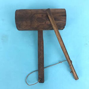 怀旧老物件民国初期老木头梆子80年代卖豆腐梆子民俗收藏杂项摆件