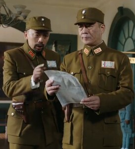 国民党服装沙家浜表演服国军军装毛尼料子全套