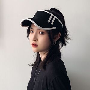 适合扎高马尾跑步的帽子女鸭舌帽遮阳防晒可露漏马尾辫棒球帽夏季