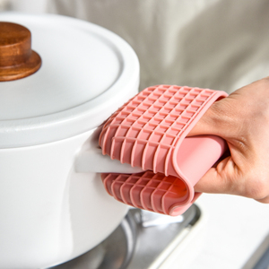 井柚硅胶防烫手套加厚碗夹盘夹厨房隔热取盘夹碗器烘焙微波炉手夹