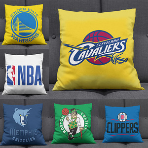 nba篮球主题抱枕勇士周边球星枕头骑士枕客厅沙发靠枕靠垫抱枕套