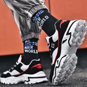 苹果新款熊猫鞋情侣款学生黑白休闲运动厚底老爹鞋软底减震防臭