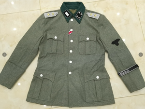 德精英m36原野灰绿羊毛呢上校上衣 m41君管常规野战服套装