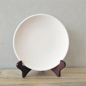 自生釉素坯 自生釉6寸素坯盘 盘子 陶艺陶吧 半成品 diy