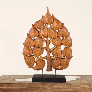 异丽家居东南亚风格家居装饰品复古菩提树客厅摆件泰国创意工艺品