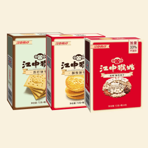 【百亿补贴】江中猴姑饼干96g*2盒猴头菇养胃酥性苏打饼干早餐