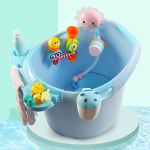 宝宝洗澡桶家用可坐儿童浴桶保温加大婴儿洗澡盆小孩泡澡桶浴盆厚