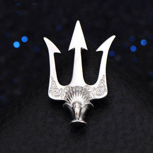 molc海王叉西装男胸针胸花个性三叉戟徽章英伦风大衣风衣外套别针