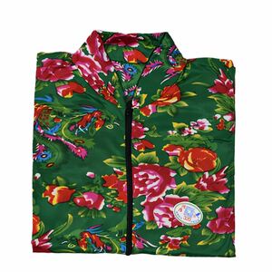 大码优质衣服东北大花外套皮子弹性外壳棉袄片半成品女新款中国风