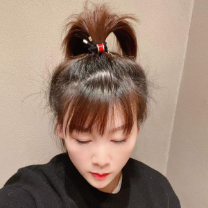 本命年红头绳女新年皮筋扎头发2022新款韩国发绳虎发圈蓝色头饰