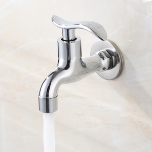 全铜洗衣机龙头 阳台专用水龙头 拖把池加长龙头 4分快开尖嘴龙头