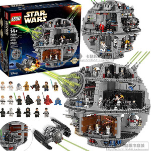 乐高75159死星3号星球大战千年隼高难度大型男孩拼装积木拼图玩具