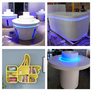 展示台圆形发光